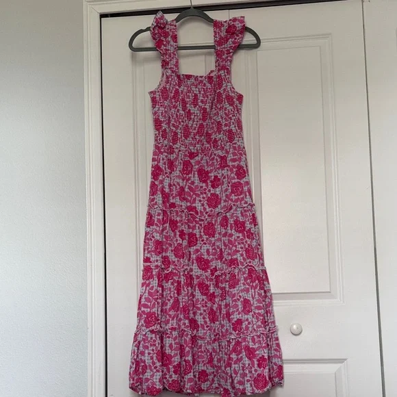 Vineyard Vines 148th Kentucky Derby Pink Floral Dress size small maxi style - Picture 8 of 8